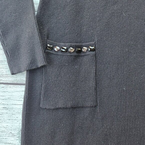 AGB Women's Black Sweater Dress NWT Size Large - Picture 11 of 14